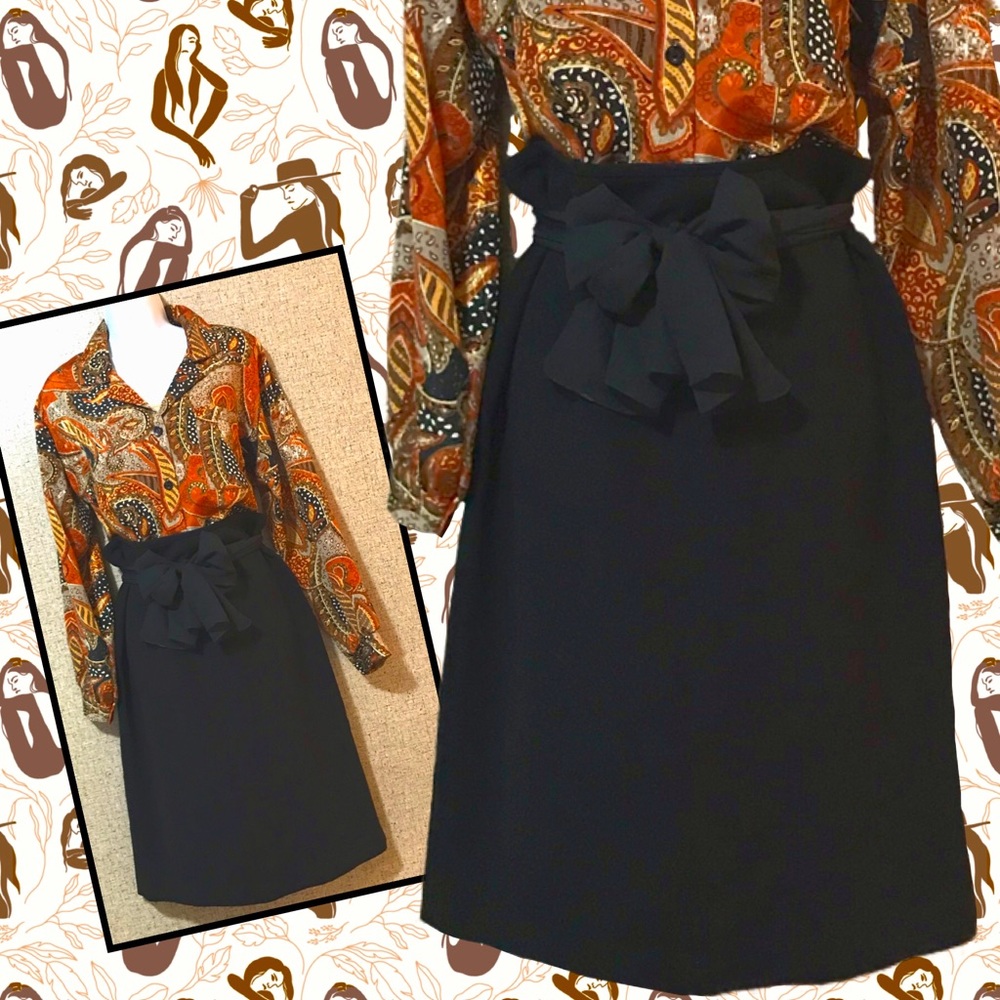 SALE | COLLECTION SEPARATES KASPER 90’s Vintage High Waist A-Line Skirt